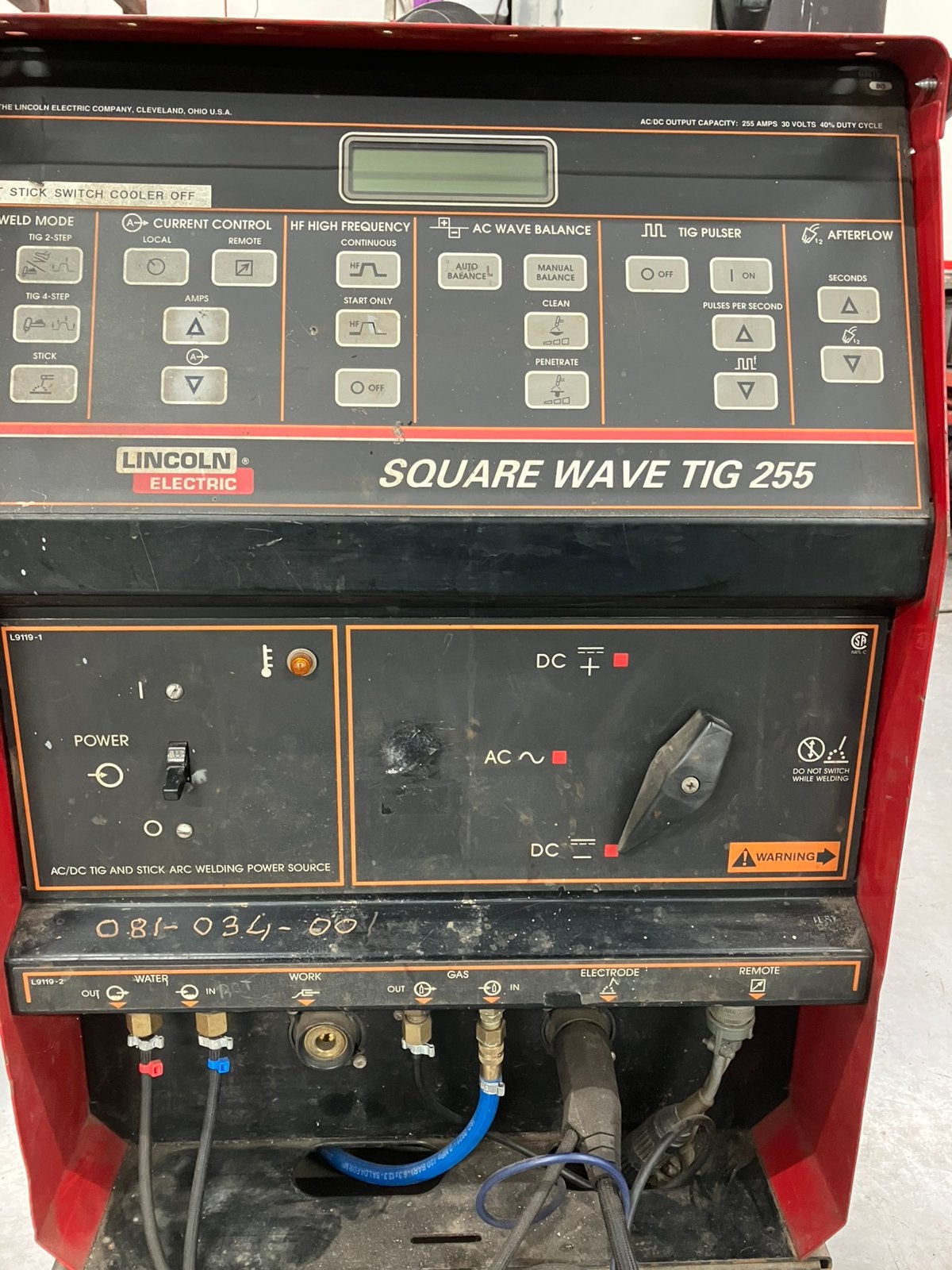 Tig lasapparaat ac dc, Ophalen, Gebruikt, 250 ampère of meer, Tig