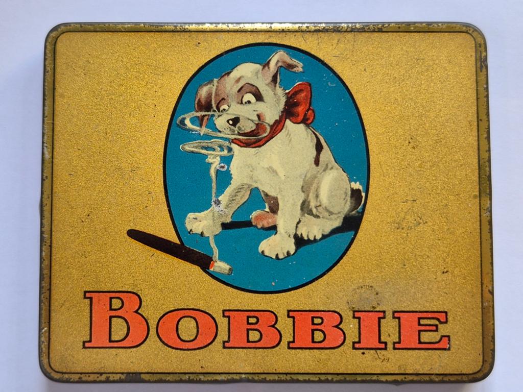 Bobbie sigaren blik Maastricht, Ophalen of Verzenden, Gebruikt, Overige