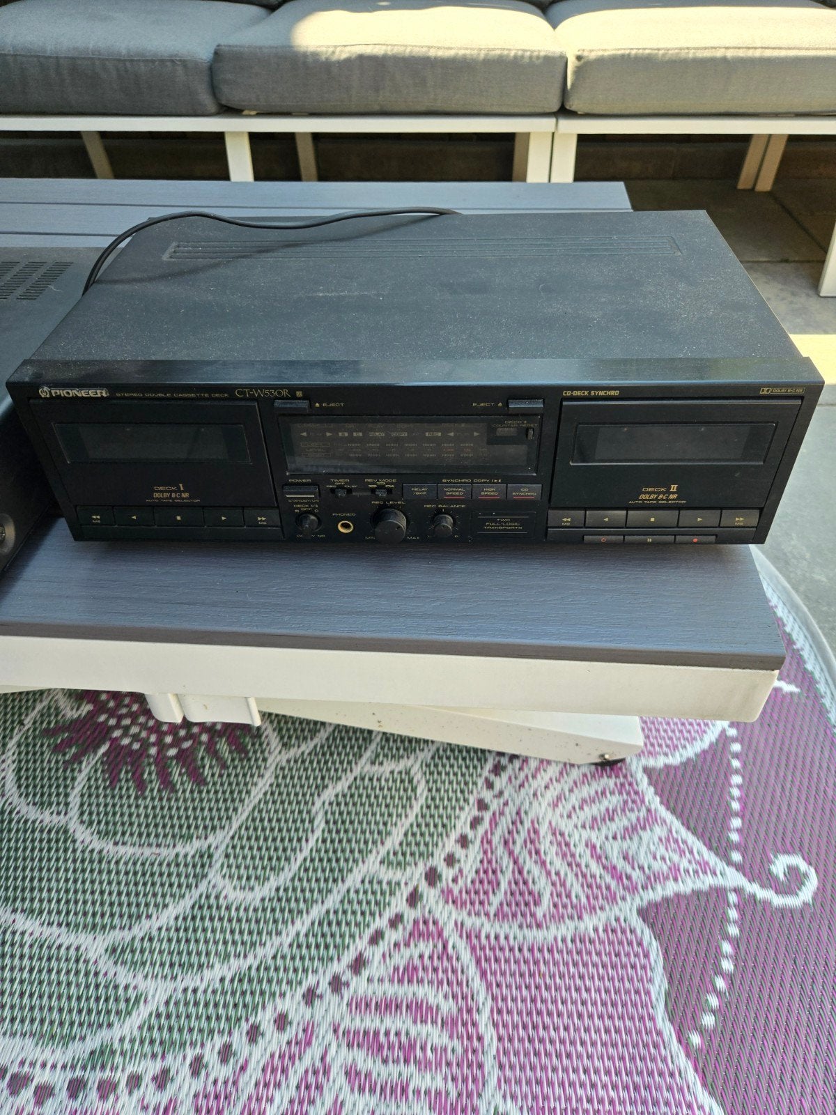 Pioneer CT-W500R Dubbel Cassettedeck met Dolby B/C NR, Audio, Tv en Foto, Cassettedecks, Ophalen, Dubbel, Auto-reverse
