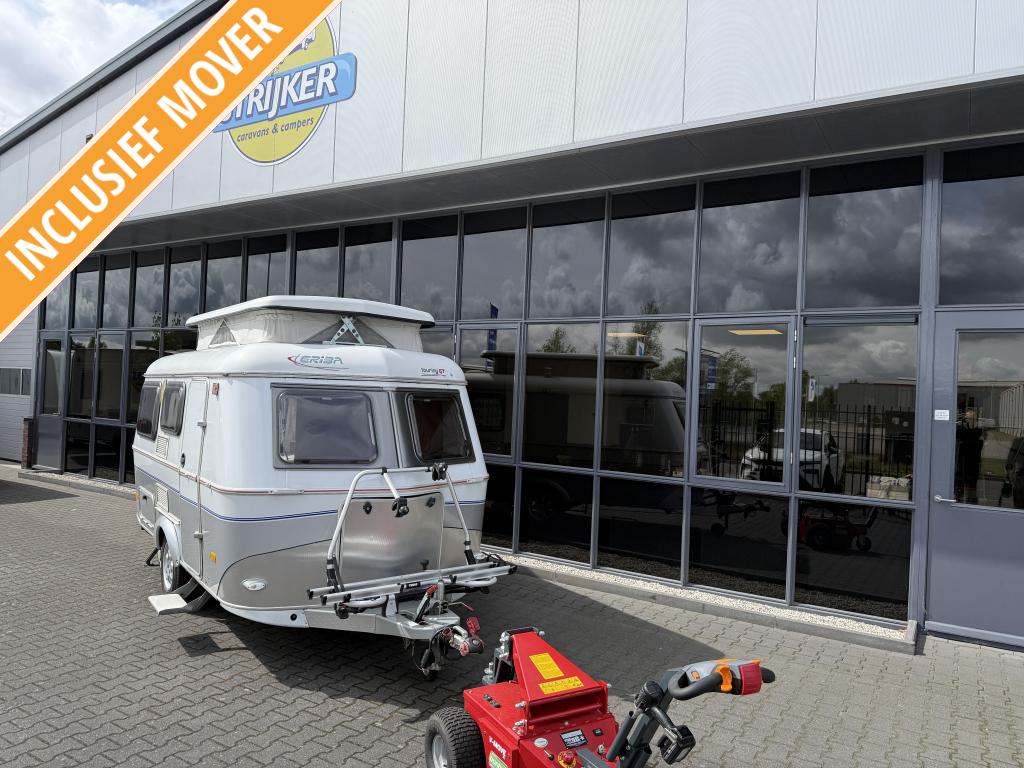 Eriba Touring Triton 430 GT Bed + Zit 730KG Leeg + Bovag2025, Schokbreker, Bedrijf, Treinzit, Tot en met 3