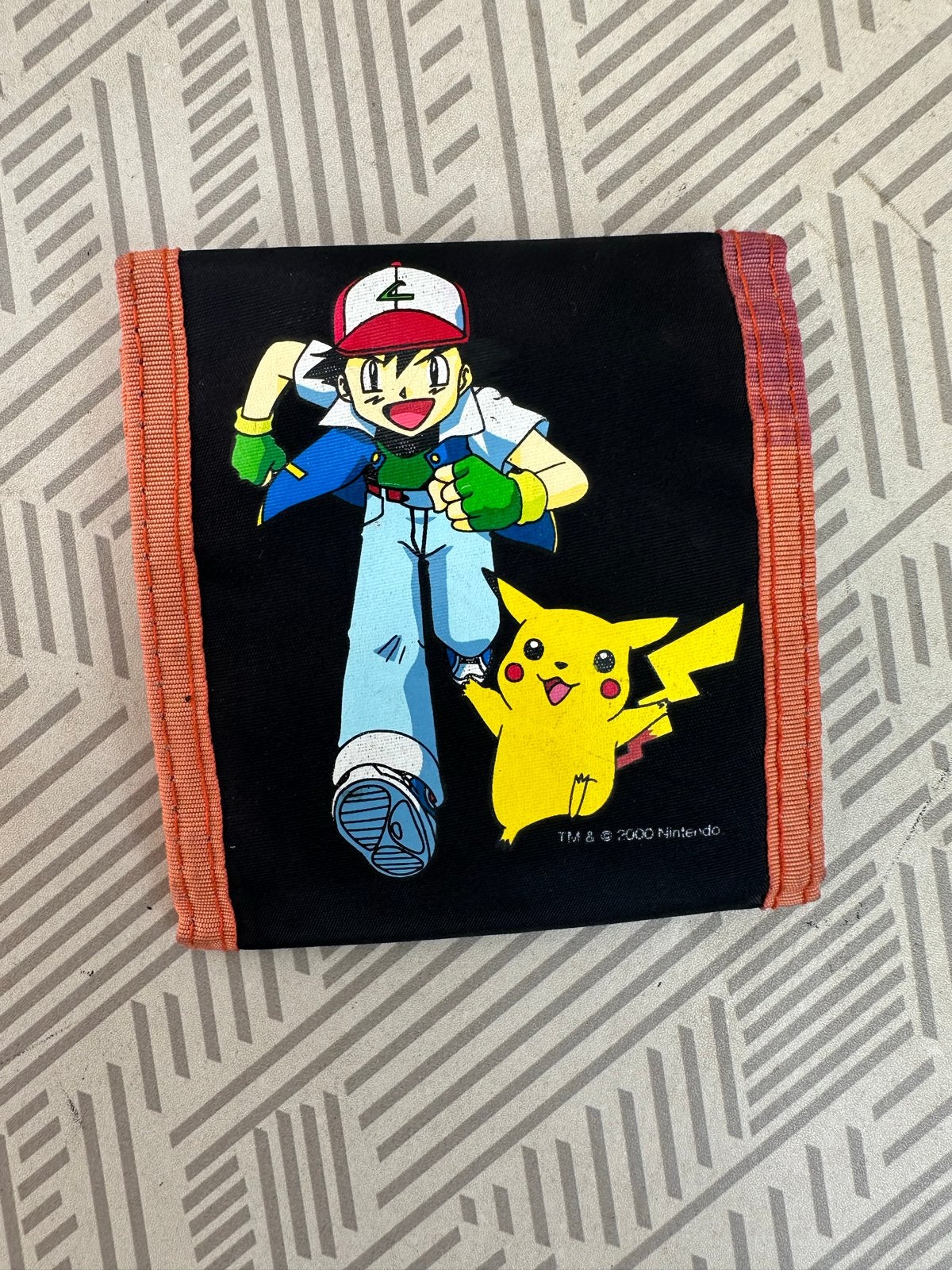 Vintage Pokémon Portemonnee - Ash & Pikachu (2000 Nintendo), Ophalen of Verzenden, Gebruikt, Overige typen