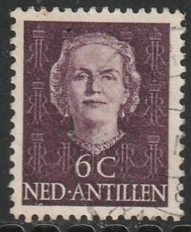 Antillen 1950 218 Juliana 6c, Gest, Postzegels en Munten, Postzegels | Nederlandse Antillen en Aruba, Ophalen of Verzenden, Gestempeld