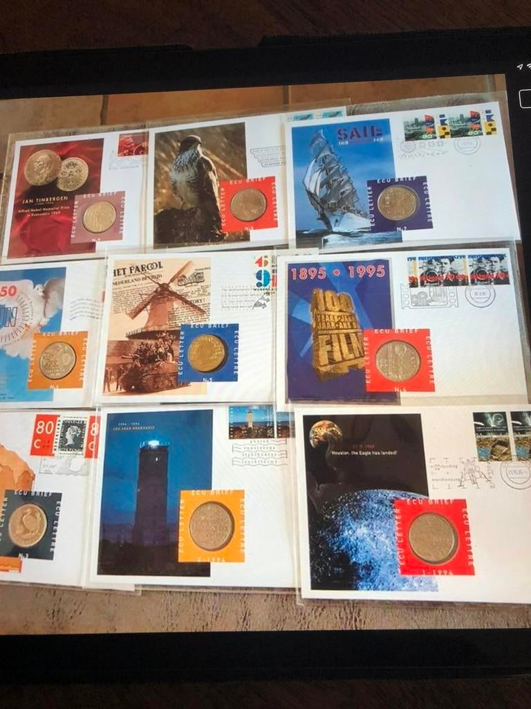 2 Davo albums met cassette met Tele brieven  of ECU brieven, Verzenden, Nederland
