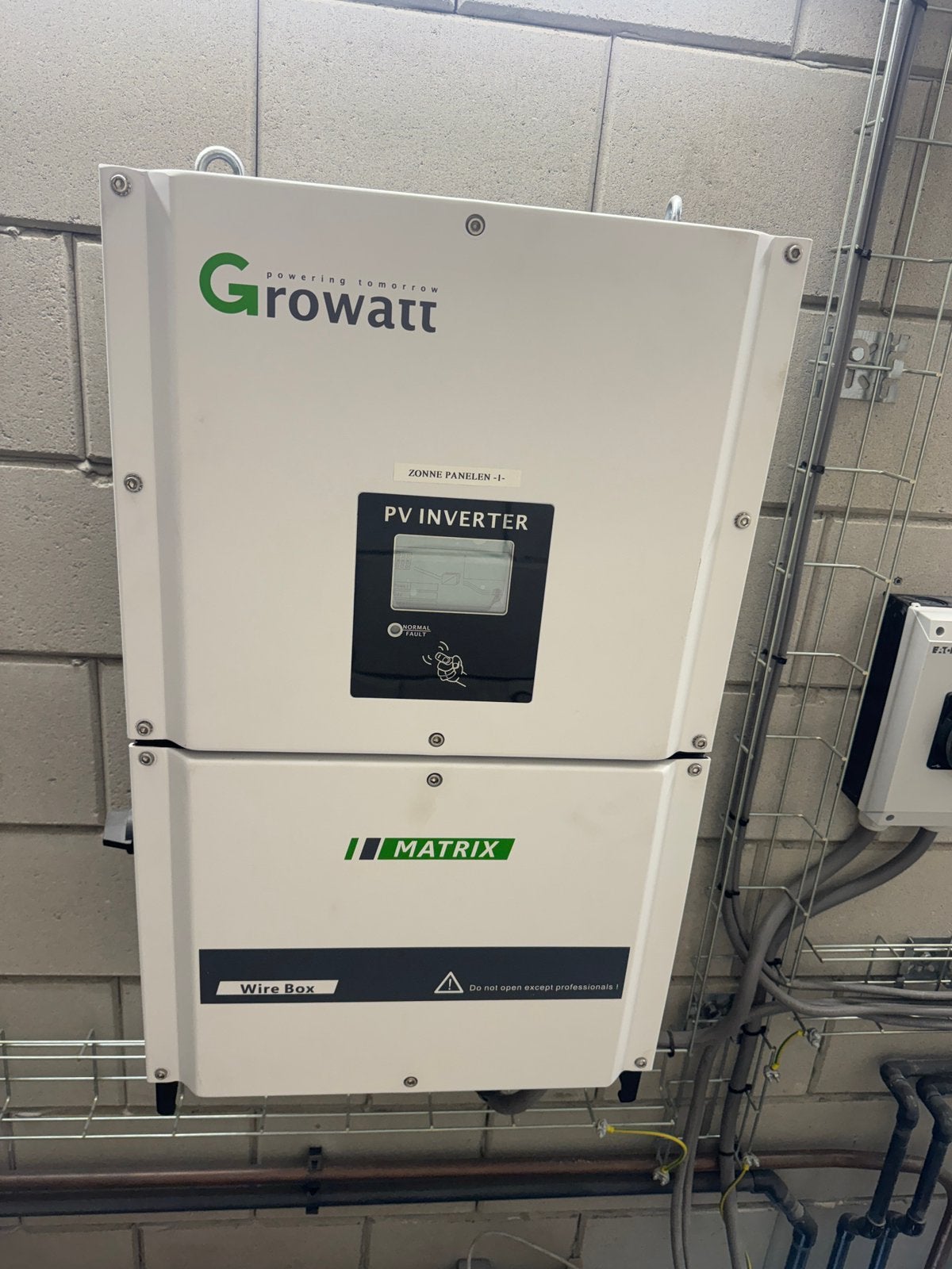 Growatt 25 kW omvormer zonnepanelen, Ophalen of Verzenden, Zo goed als nieuw, Overige typen