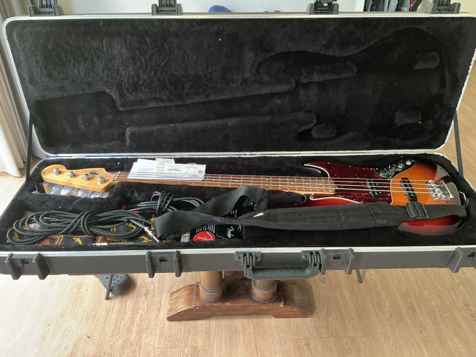 Fender American Standard Jazz Bass te koop, Muziek en Instrumenten, Snaarinstrumenten | Gitaren | Bas, Ophalen, Zo goed als nieuw