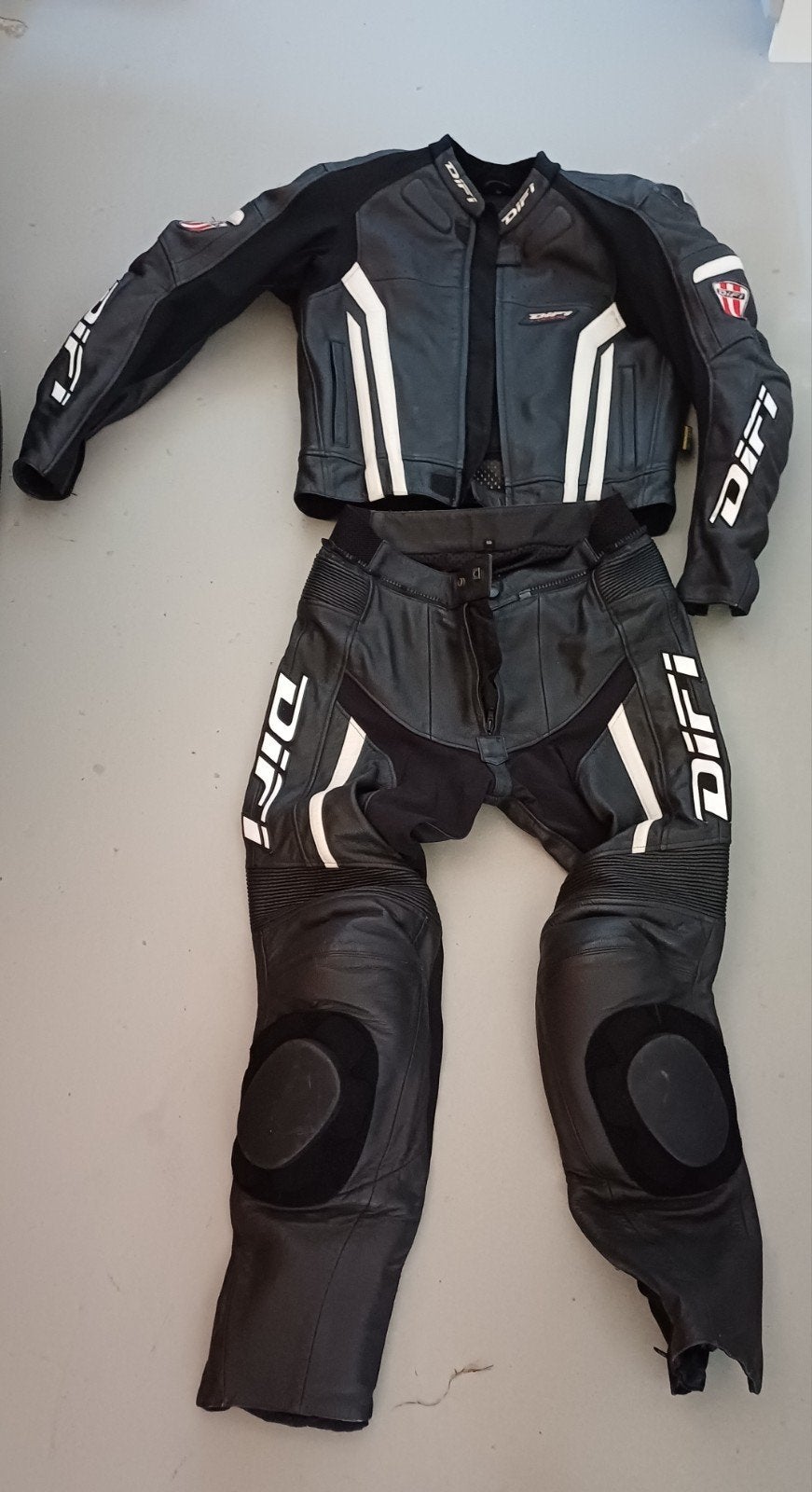 DIFI leren motor pak, Ophalen, Tweedehands, Combipak