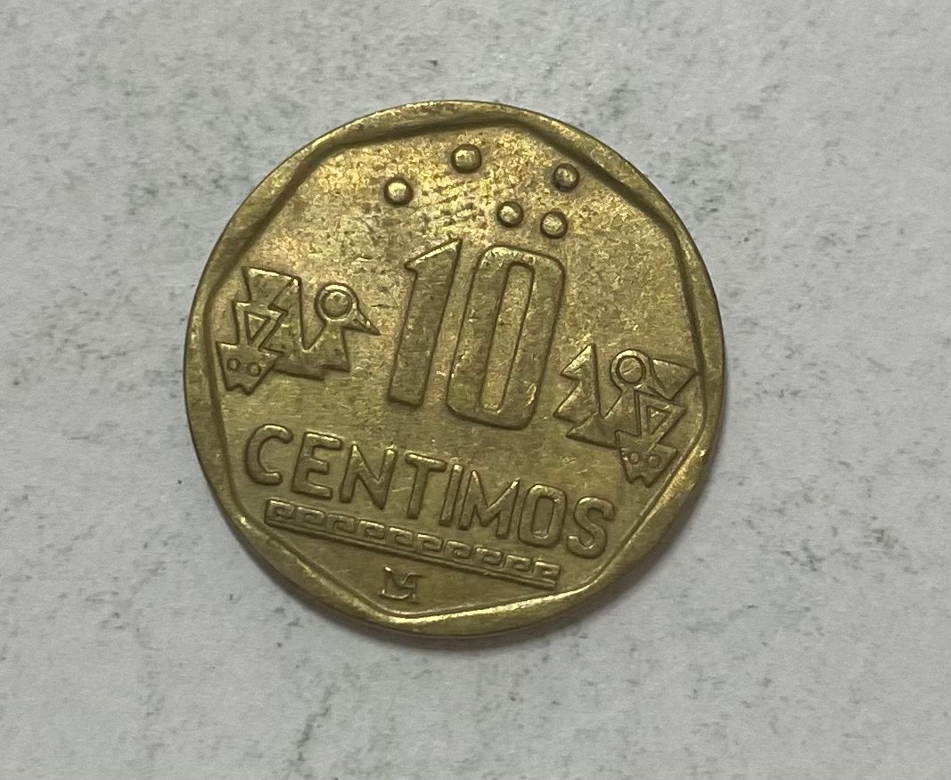 10 centimos Peru 1995, Ophalen of Verzenden, Zuid-Amerika