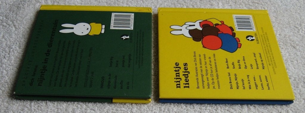 dick bruna - nijntje liedjes + nijntje dierentuin GEEN cd's, Gelezen, Ophalen of Verzenden, Dick Bruna, 2 tot 3 jaar
