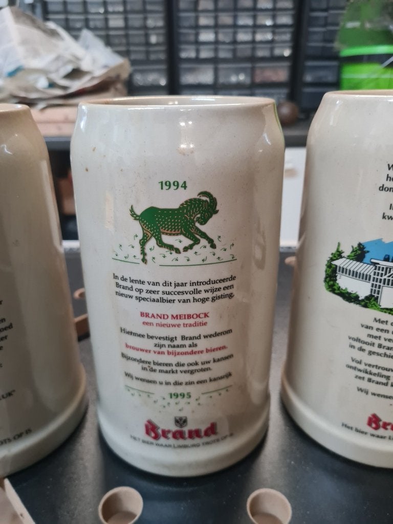 Brand bier pullen - Vintage, Verzamelen, Ophalen of Verzenden, Zo goed als nieuw, Pul(len), Brand