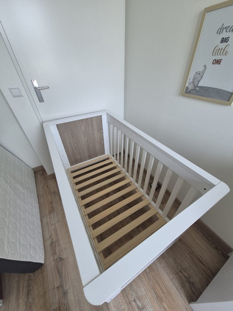 Cabino babybed/ledikant Noel wit/eik, Ophalen, Gebruikt, Ledikant