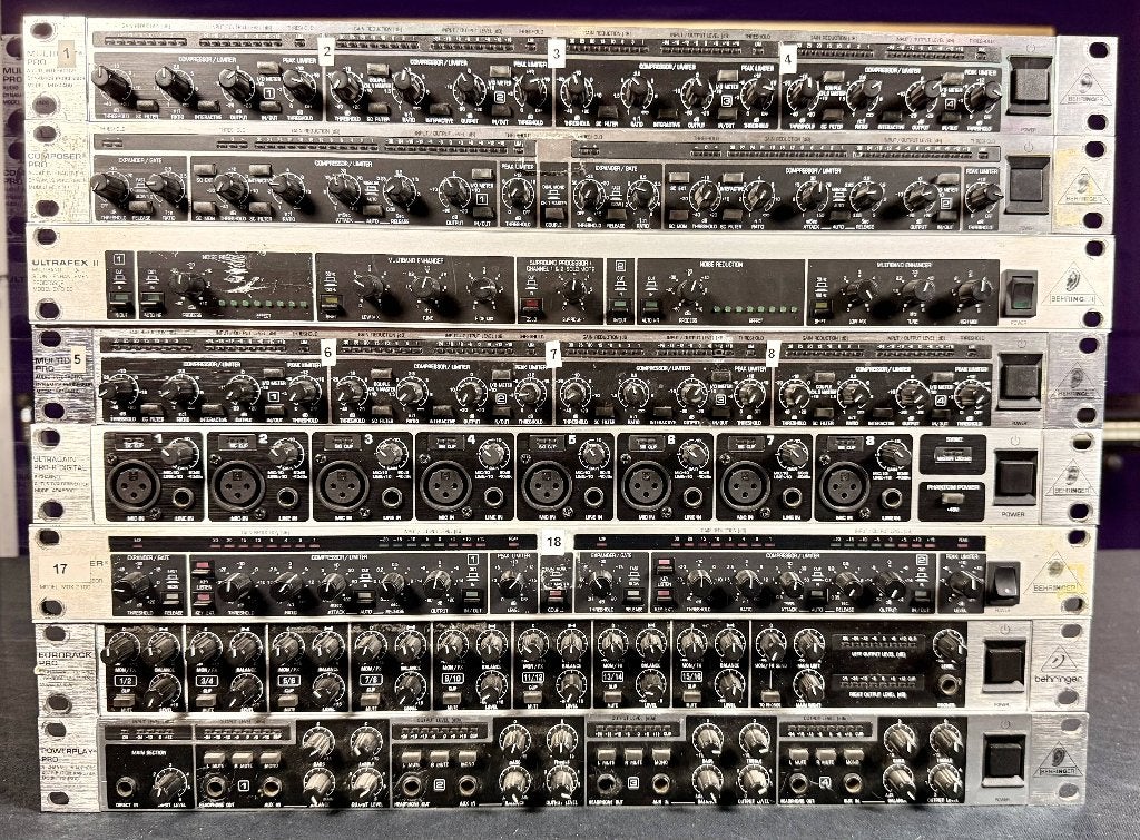 Behringer apparatuur, Ophalen, Gebruikt, Audio