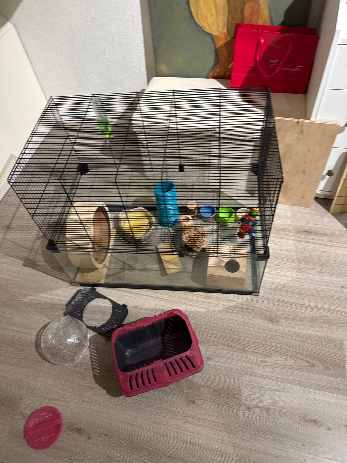 Hamsterkooi, Kooi, 60 tot 90 cm, Ophalen of Verzenden, Zo goed als nieuw
