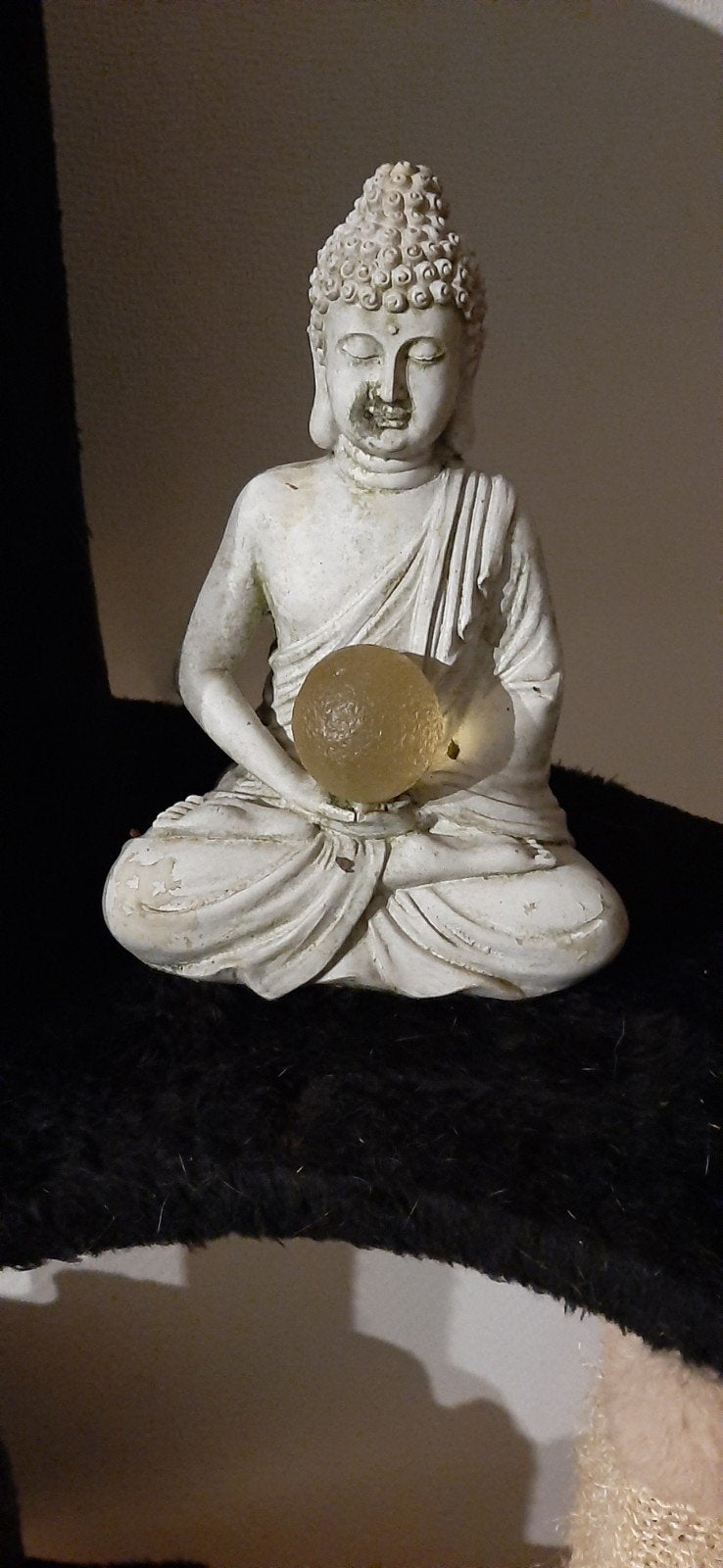 Boeddha beeld kunststof - Mediterende Boeddha, Ophalen, Gebruikt