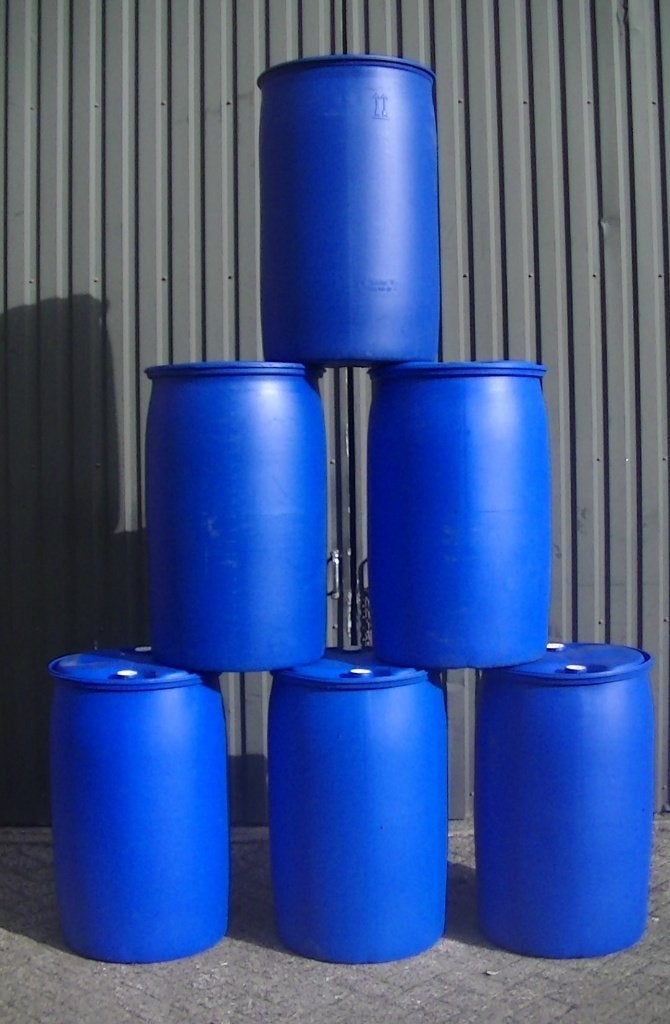 💥Tonnen vaten regen-ton 200 liter inhoud💥, Tuin en Terras, Regentonnen, 150 liter of meer, Ophalen, Gebruikt