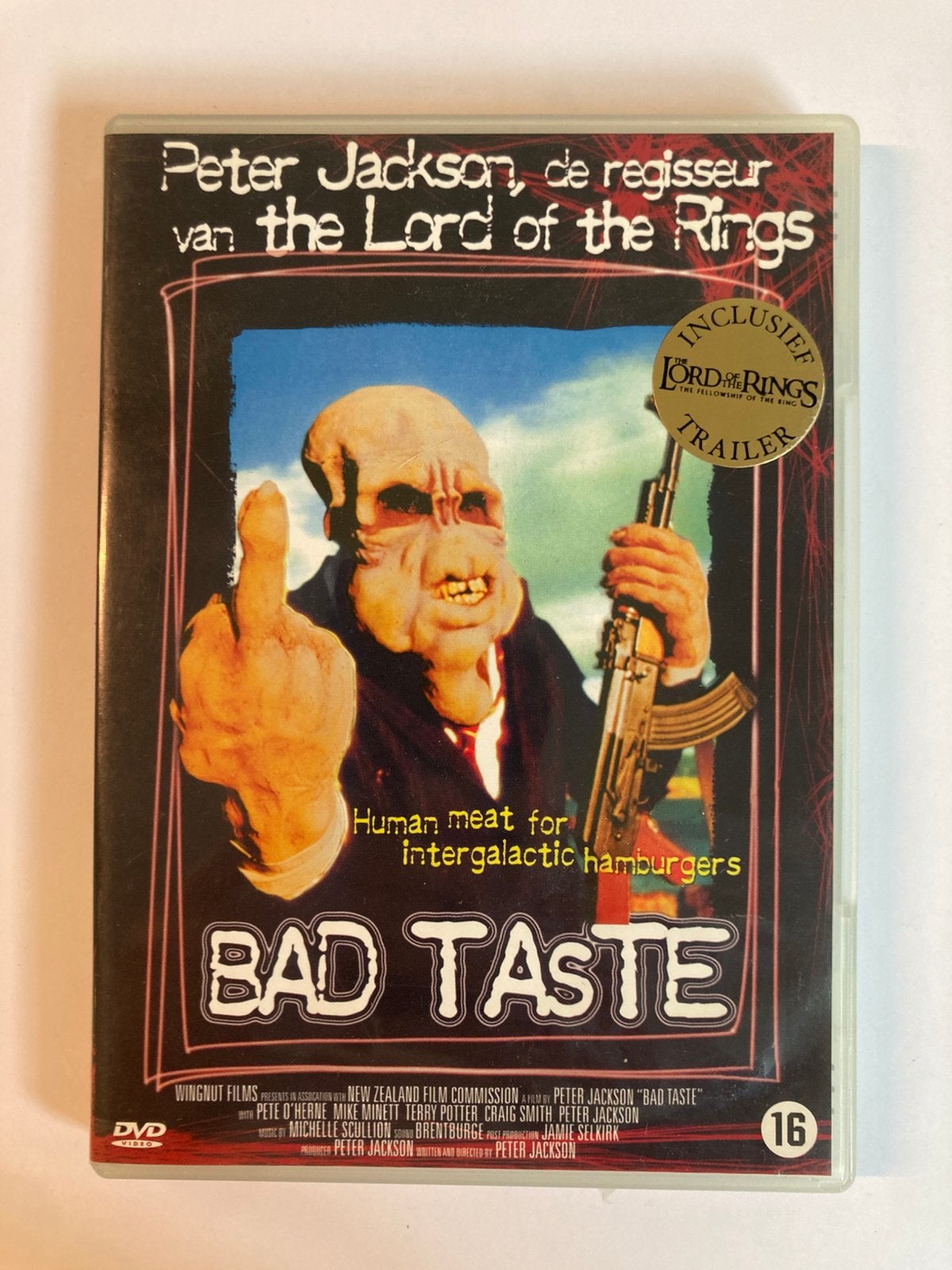 Bad Taste, 1987 / DVD / Peter Jackson, Cd's en Dvd's, Engels, Vanaf 16 jaar, Nederlands, Ophalen of Verzenden