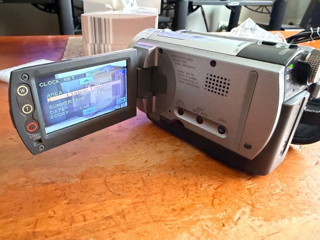 Sony DCR-SR50, Ophalen, Full HD, 20x of meer, Zo goed als nieuw
