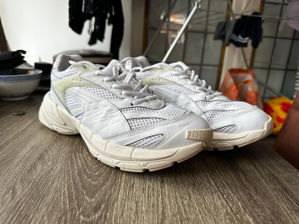 Puma Velophasis PRM sneakers - Maat 42,5, Wit, Ophalen of Verzenden, Sneakers of Gympen, Zo goed als nieuw
