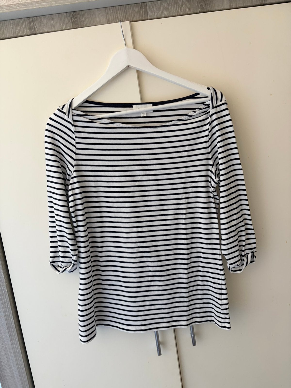 Armedangels gestreepte top maat L, Kleding | Dames, Wit, Maat 42/44 (L), Ophalen of Verzenden, Zo goed als nieuw