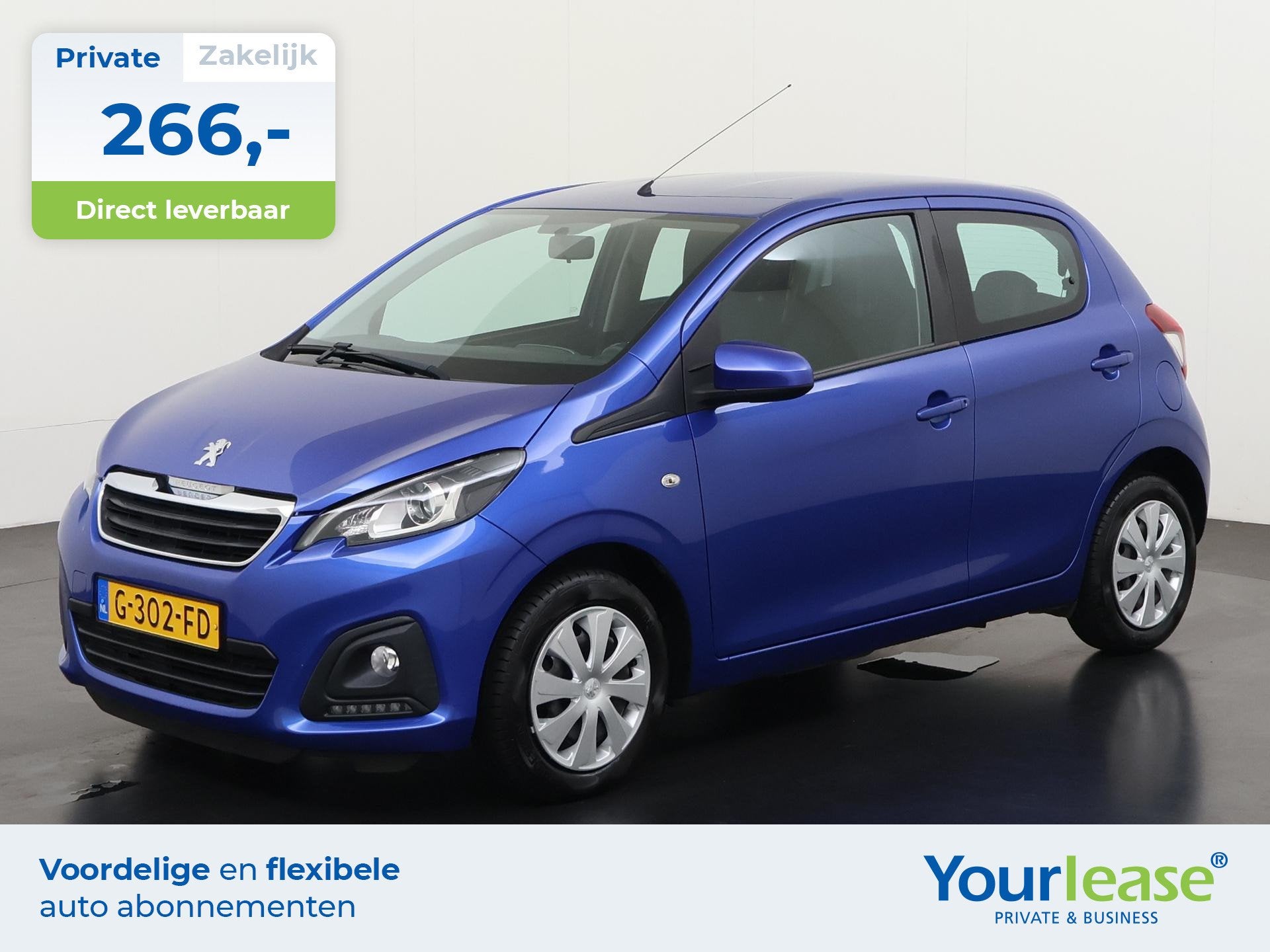 Peugeot 108 1.0 e-VTi Active | All-in 266,- Private Lease |, Voorwielaandrijving, Stof, Gebruikt, Euro 6