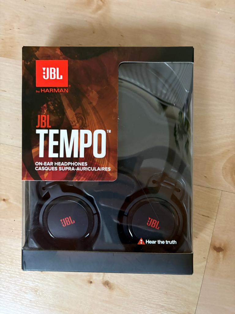 Nieuwe JBL Tempo On-Ear Koptelefoon - Zwart