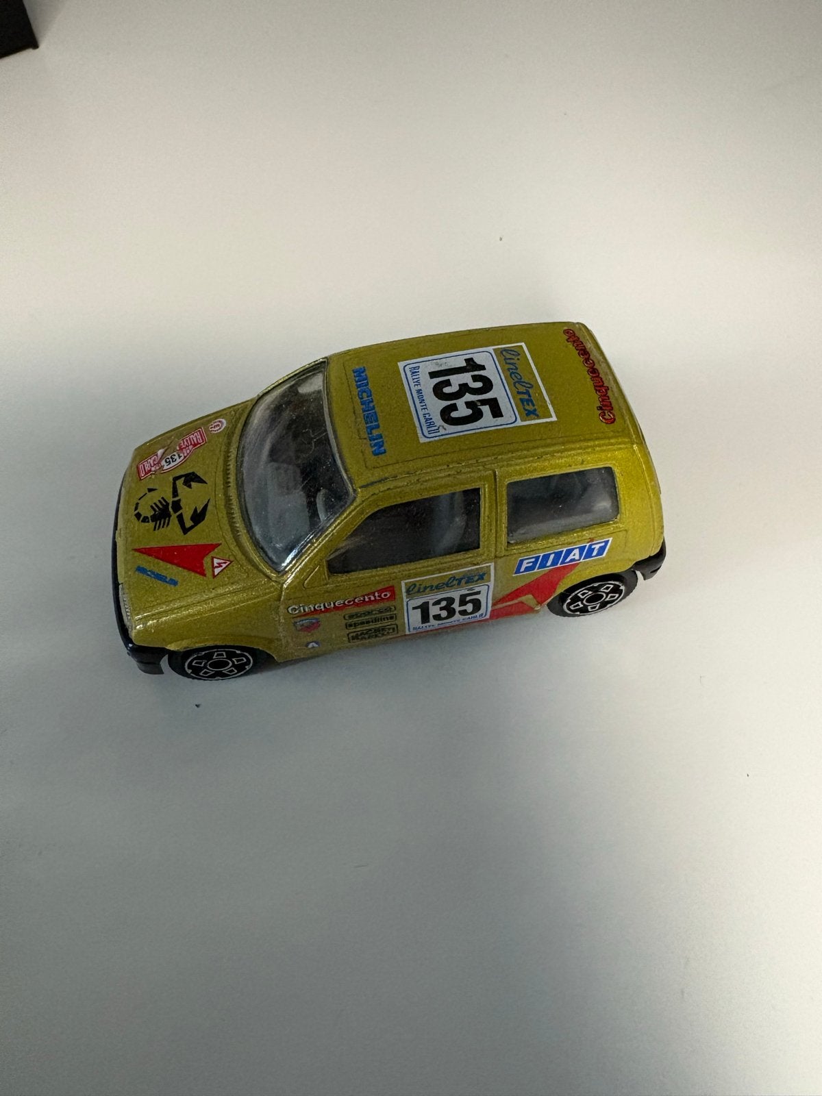 Fiat Cinquecento Rally Monte Carlo schaalmodel, Ophalen of Verzenden, Gebruikt
