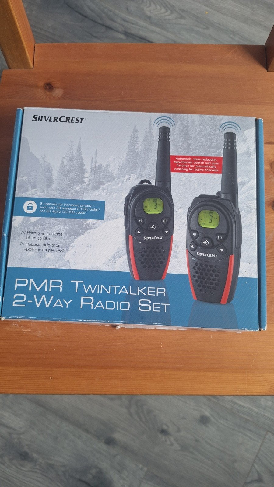 SilverCrest PMR Twintalker 2-Way Radio Set - tot 8km bereik, Ophalen, 5 tot 15 km, Nieuw, Portofoon of Walkie-talkie