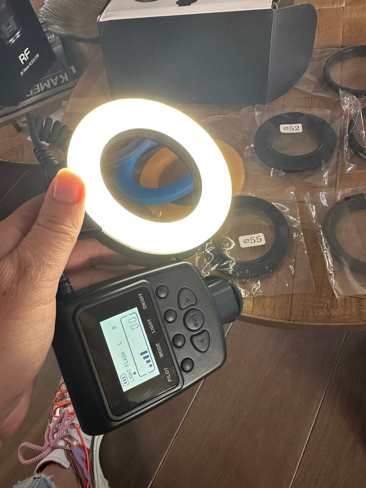 Makro Led ring 550D 600D, Audio, Tv en Foto, Ophalen of Verzenden, Zo goed als nieuw