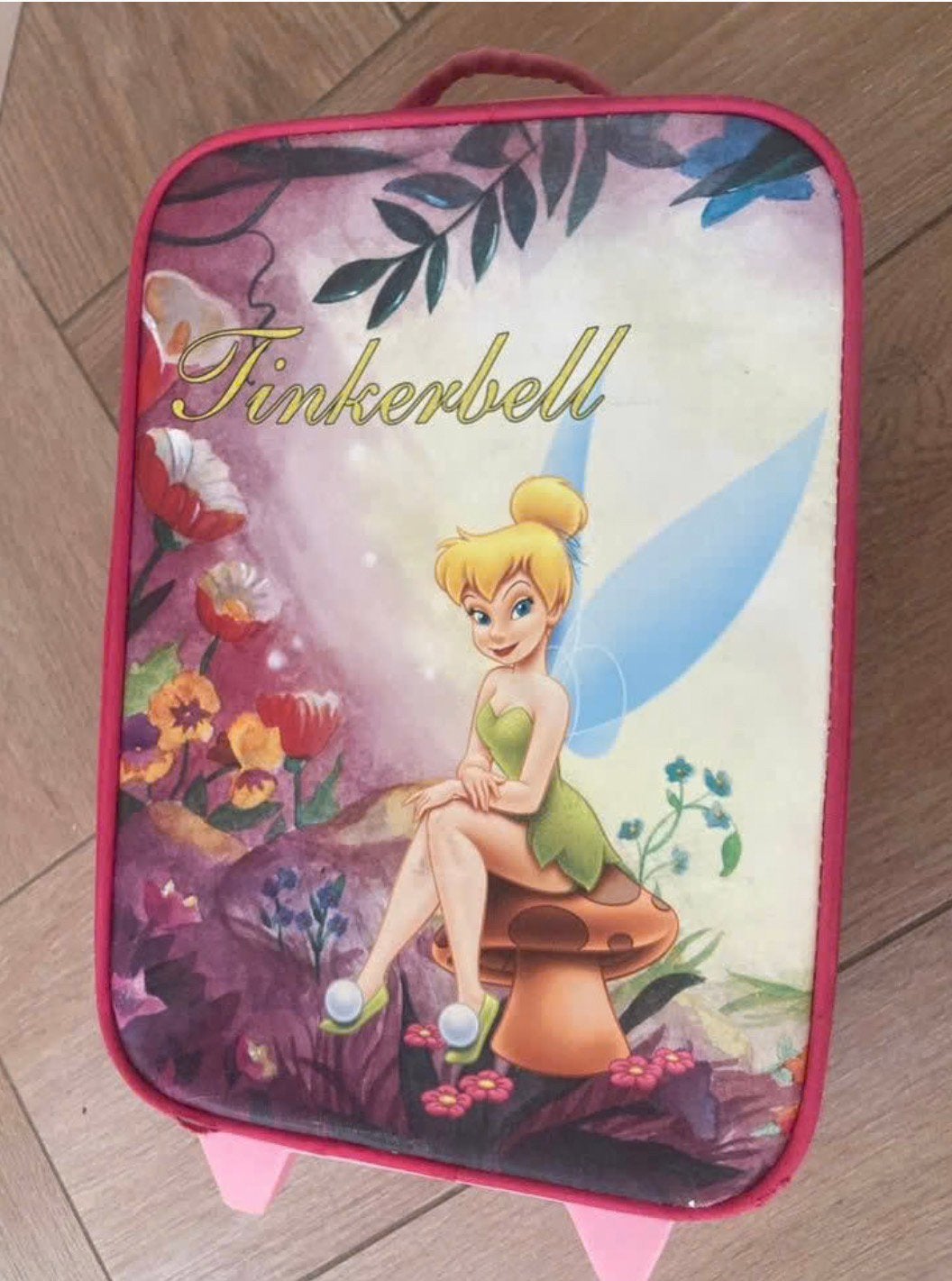 Roze trolley reiskoffer handbagage wieltjes vakantie koffer, Ophalen of Verzenden, Wieltjes