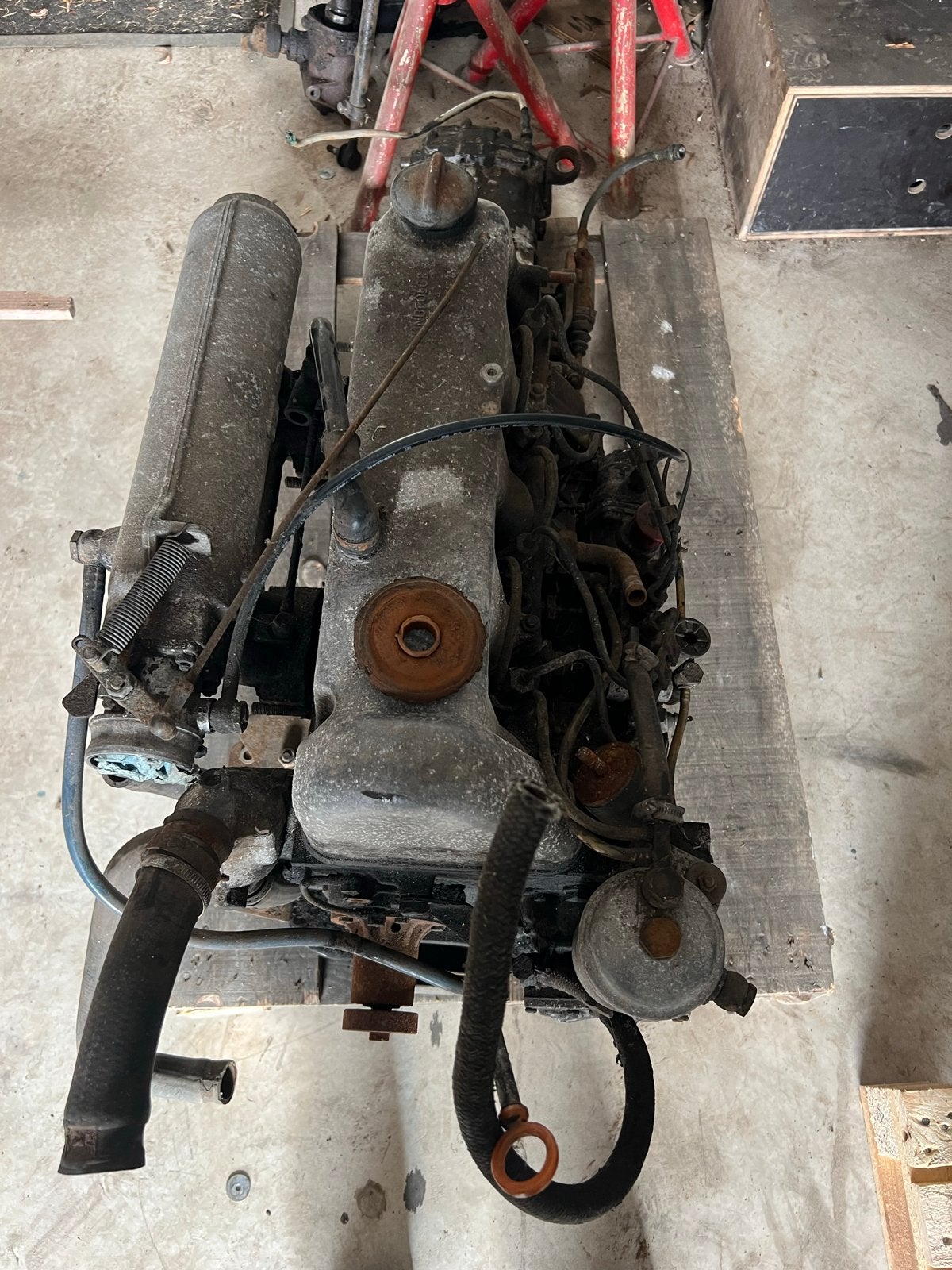 Hanomag Mercedes F25 F35 206 306 Motor met Versnellingsbak, Ophalen