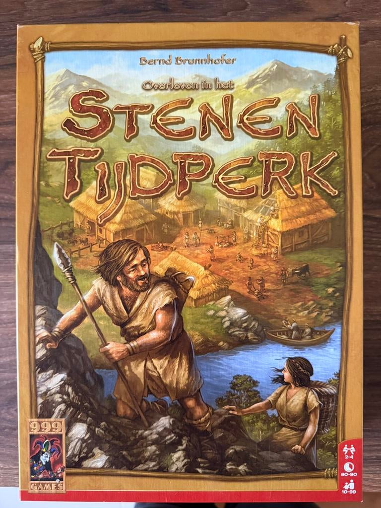 Bordspel: Stenen Tijdperk, Een of twee spelers, Ophalen, Zo goed als nieuw