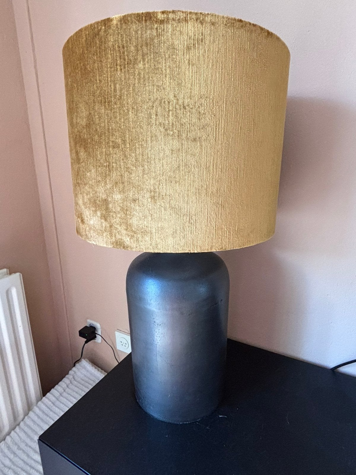 Schemerlamp, Huis en Inrichting, Lampen | Lampenkappen, Ophalen, Zo goed als nieuw, Rond