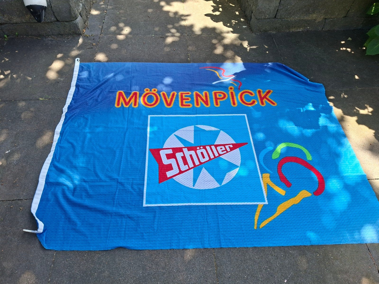Scholler movenpick ijs vlag, Ophalen of Verzenden, Zo goed als nieuw, Reclamebord