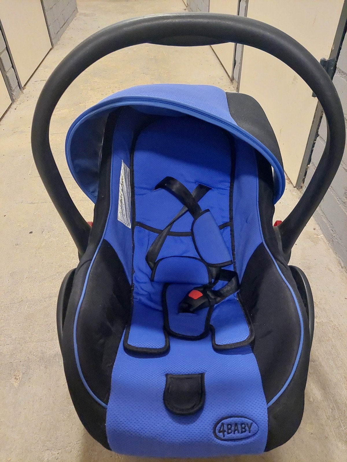 4BABY Baby Autostoel - Blauw/Zwart, Ophalen of Verzenden