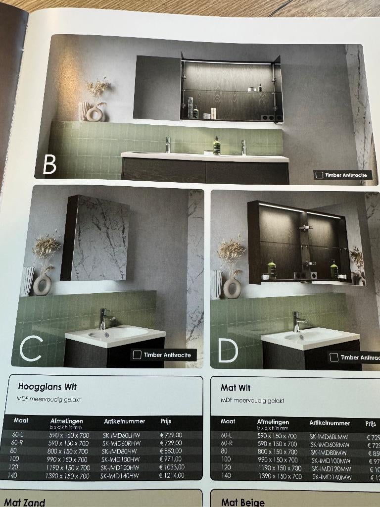 Badmeubel 140cm complete set showmodel van €3120 nu €995, Huis en Inrichting, Badkamer | Badkamermeubels, 100 tot 150 cm, Nieuw