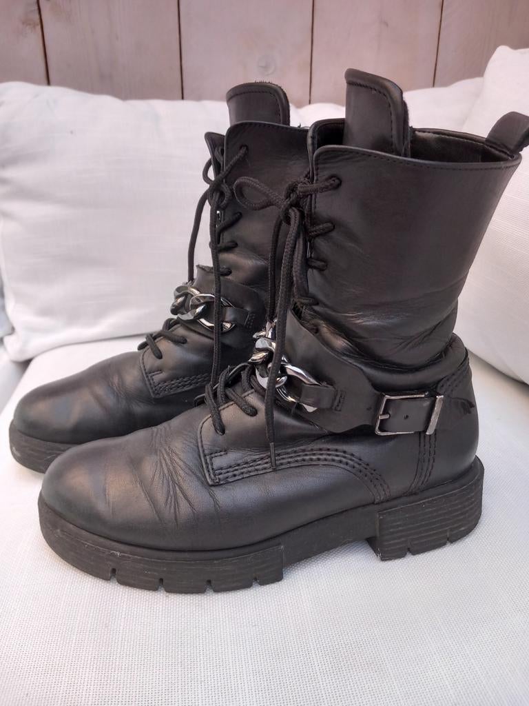 Gabor boots maat 4,5,zwart leer, Kleding | Dames, Schoenen, Ophalen of Verzenden, Zo goed als nieuw, Zwart