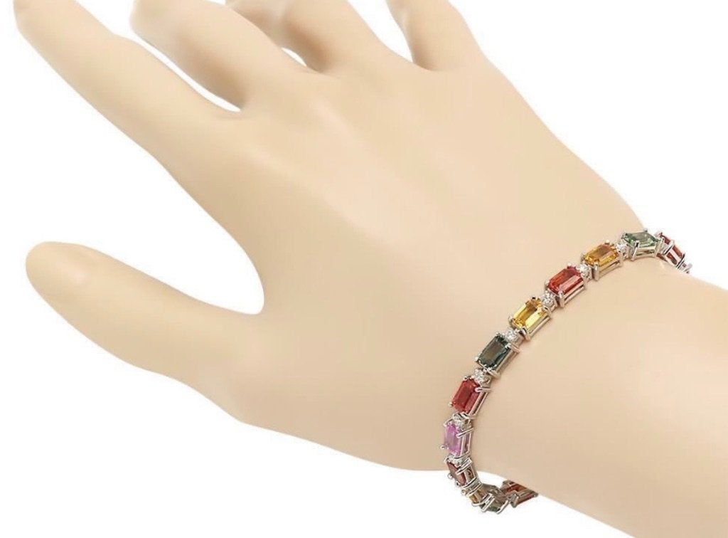 Luxe tennisarmband, Ophalen of Verzenden, Nieuw, Wit, Goud