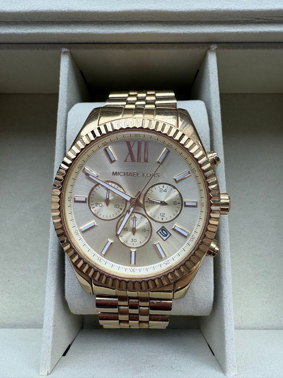 Michael Kors Gouden horloge, Sieraden, Tassen en Uiterlijk, Overige merken, Staal, Polshorloge, Ophalen of Verzenden