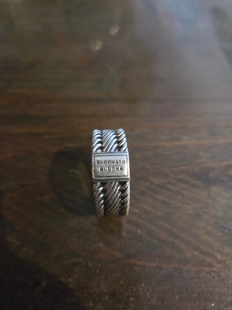 Buddha to buddha ring 22, Sieraden, Tassen en Uiterlijk, Ringen, 20 of groter, Ophalen of Verzenden, Zo goed als nieuw, Dame of Heer