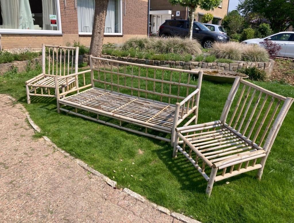 Tuinstoelen Bamboe, Ophalen, Gebruikt, Rotan