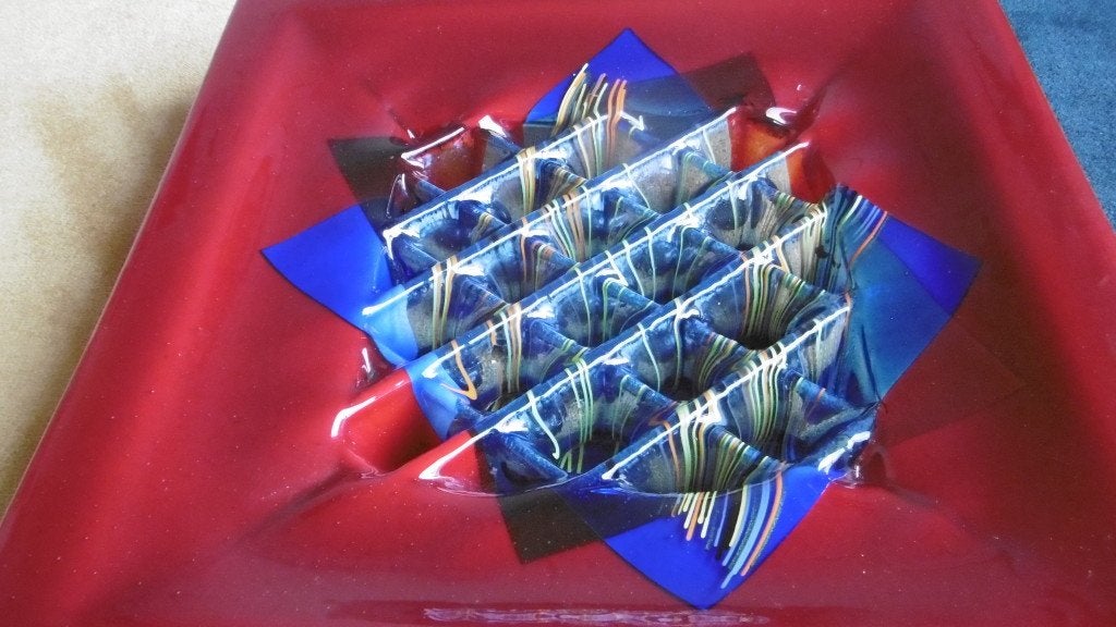 design schaal glas, Ophalen, Schaal, Rechthoekig, Glas