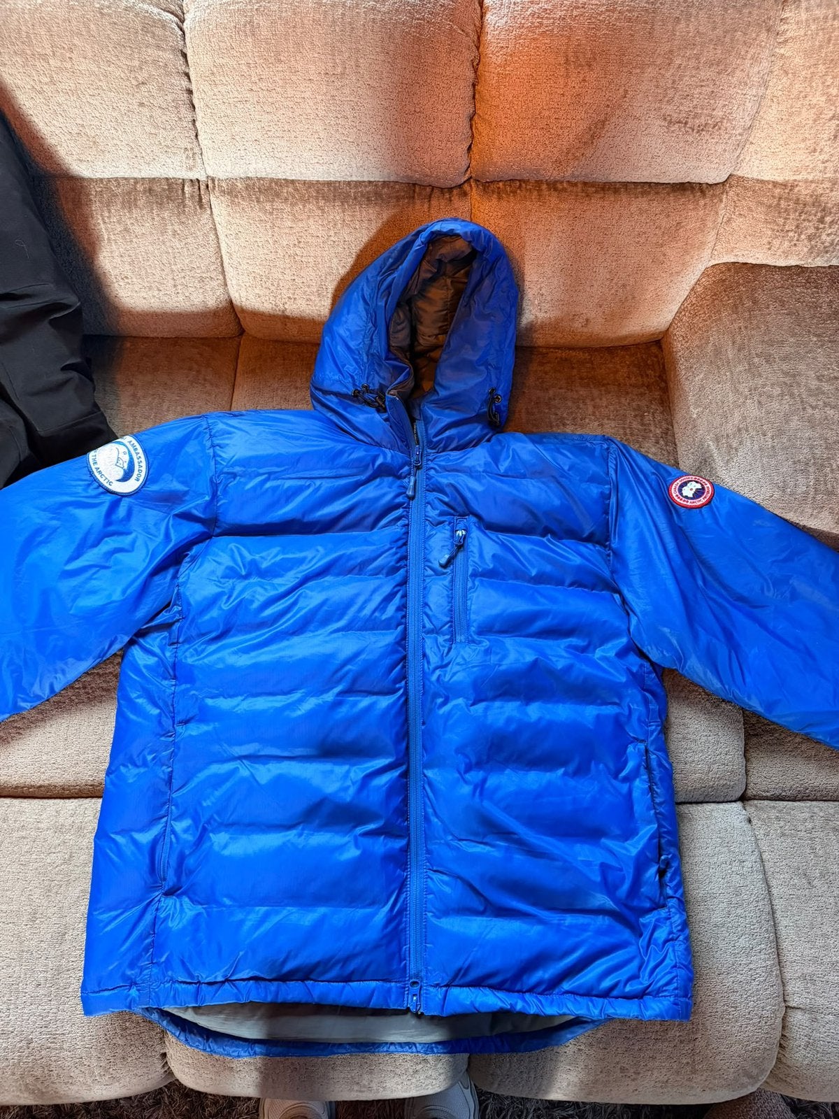 Originele Canada Goose Jas, Ophalen, Nieuw, Maat 56/58 (XL), Blauw