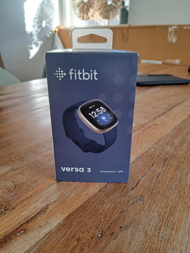 Fitbit Versa 3 smartwatch + GPS, Ophalen of Verzenden, GPS, Zwart, Fitbit