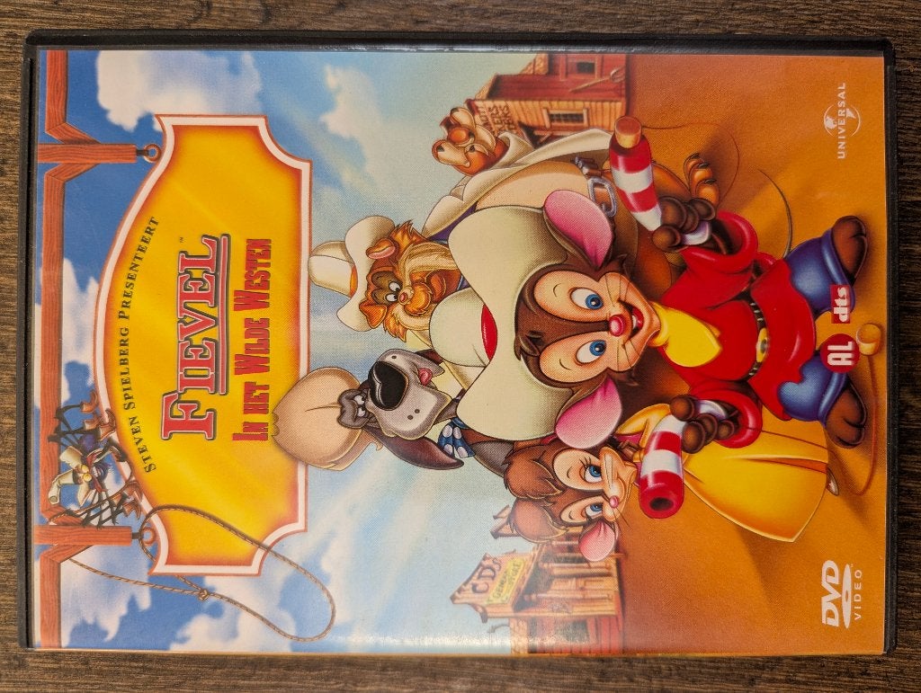 Fievel in het Wilde Westen - Steven Spielberg - Universal, Tekenfilm, Ophalen of Verzenden, Zo goed als nieuw, Bonusmateriaal