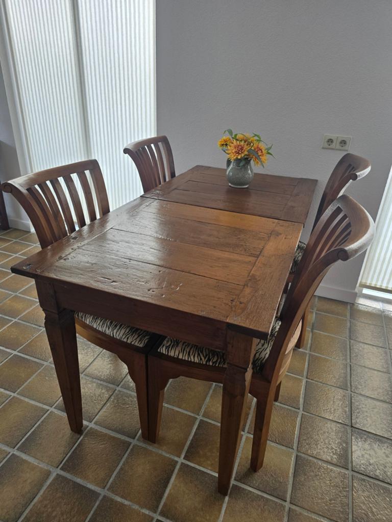 Antieke eethoek, Ophalen, Gebruikt, Rechthoekig, 50 tot 100 cm