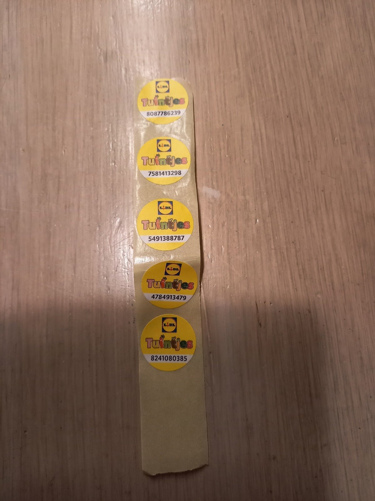 5 zegeltjes van lidl, Ophalen, Winkel, Super of Benzinepomp, Zegels, Bonnen of Punten