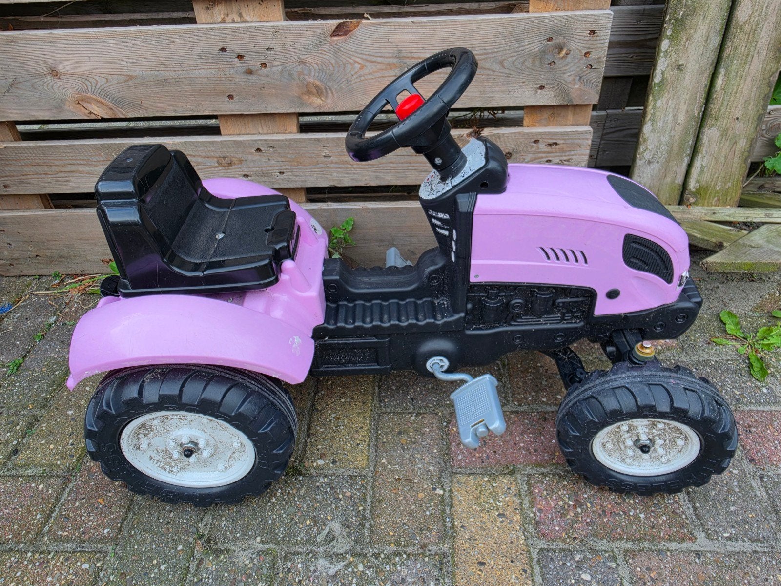 Roze traptractor voor kinderen, Ophalen, Gebruikt, Trapvoertuig