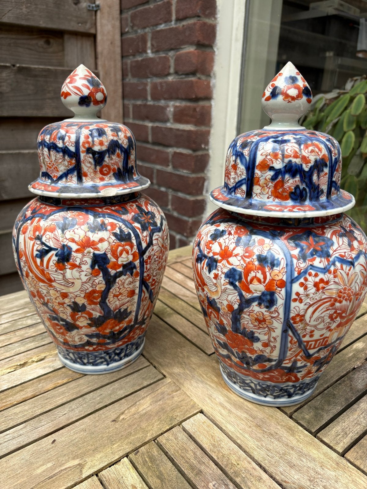 Prachtig paar antieke Imari vazen, Ophalen