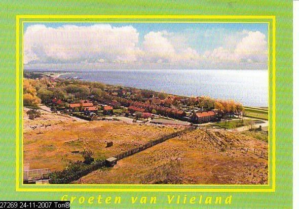 Ansichtkaart	Vlieland	Panorama, Verzamelen, Ansichtkaarten | Nederland, Verzenden, 1980 tot heden, Waddeneilanden