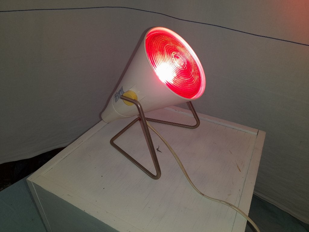 zgan vintage philips infrarood warmtelamp, Ophalen of Verzenden, Zo goed als nieuw, Scheren en Epileren