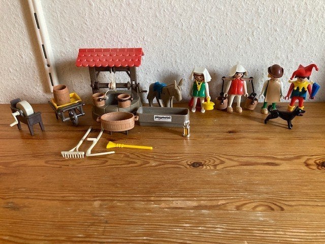 Playmobil vintage waterput tafereel 3487 jaren 80 oud, Gebruikt, Complete set, Ophalen of Verzenden, Figuren